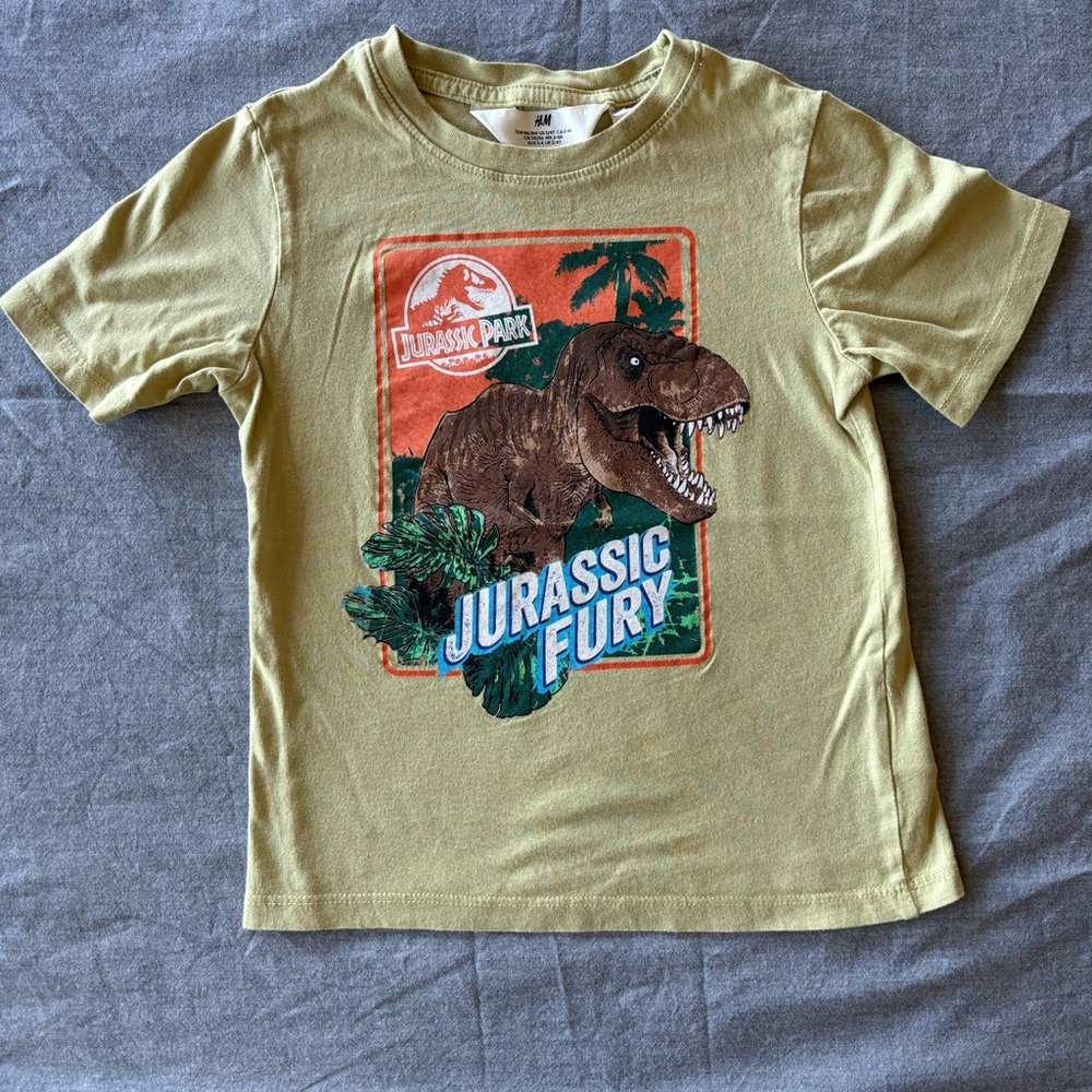 H&M Boys Jurassic Park T-Shirt. Size 4T